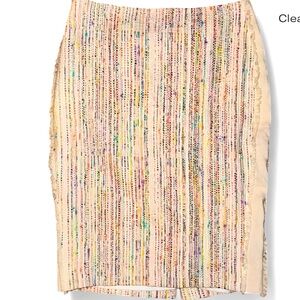 Carlisle Pink and Blue Pencil Skirt Knee-Length Cocktail. Size 4.